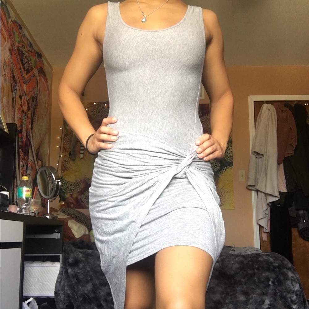 Form fitting Gray Dress